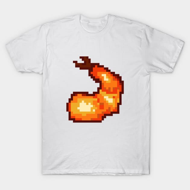 Shrimp/Ebi Pixel Art T-Shirt by Neroaida